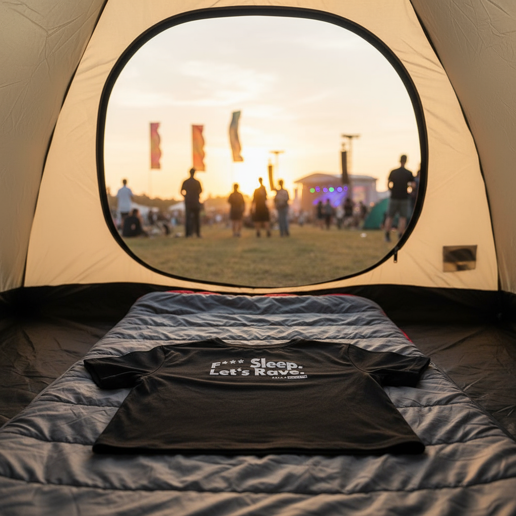 Crop Top - F*** Sleep. Let’s Rave. - Backprint