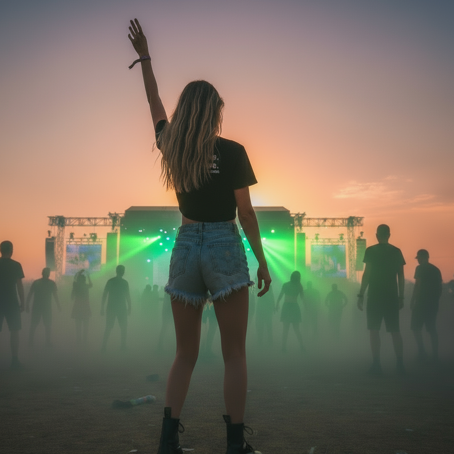 Crop Top - F*** Sleep. Let’s Rave. - Backprint