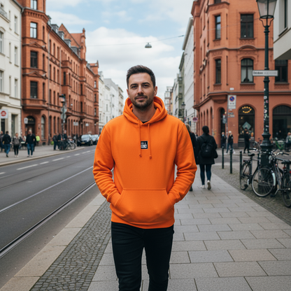 Hoodie - schwarzes Logo - colourful, 9 Farben, S- XXXL