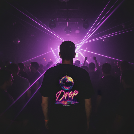 Oversize Shirt - DROP Discokugel - Backprint