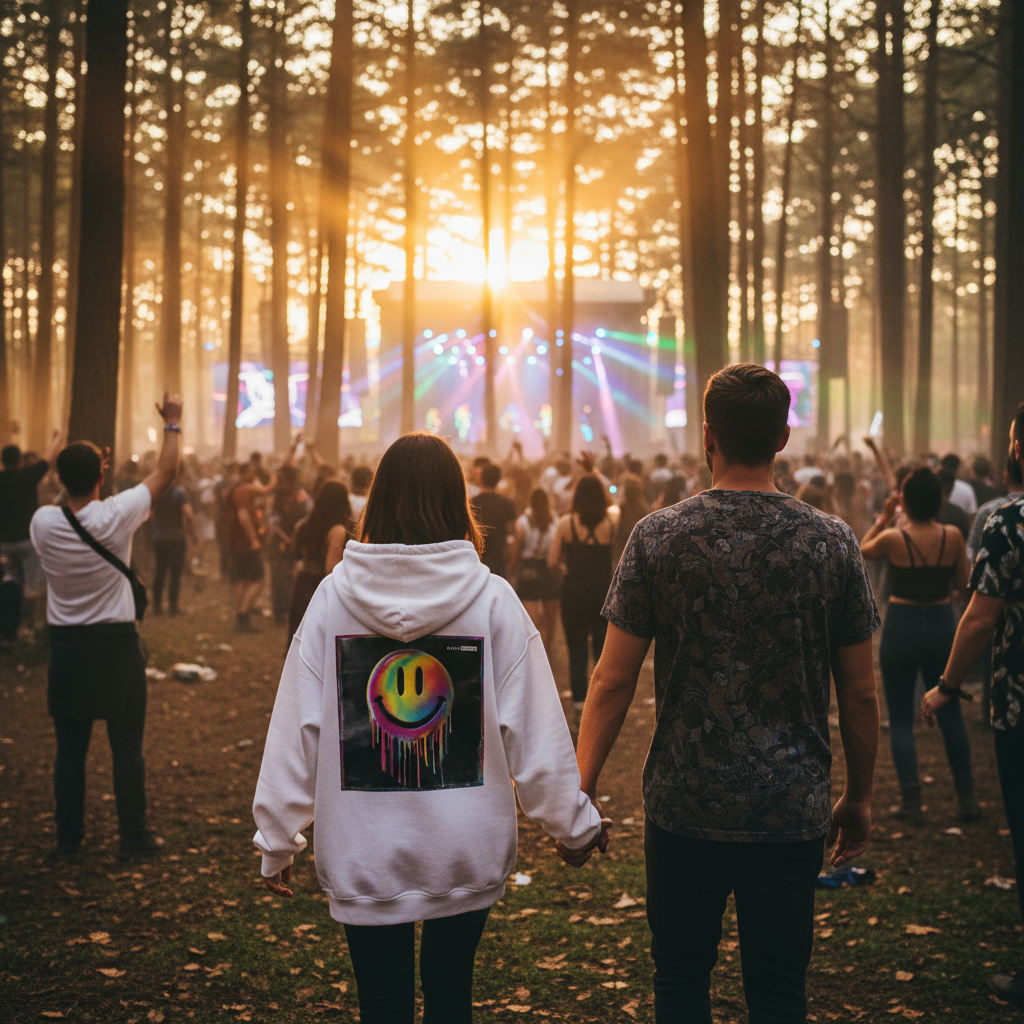 Hoodie - Dripping Smiley- Backprint