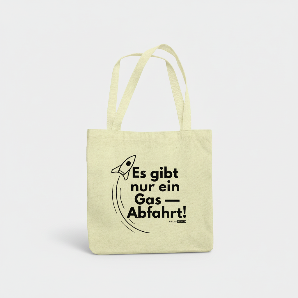 Jutebeutel - Abfahrt - natur